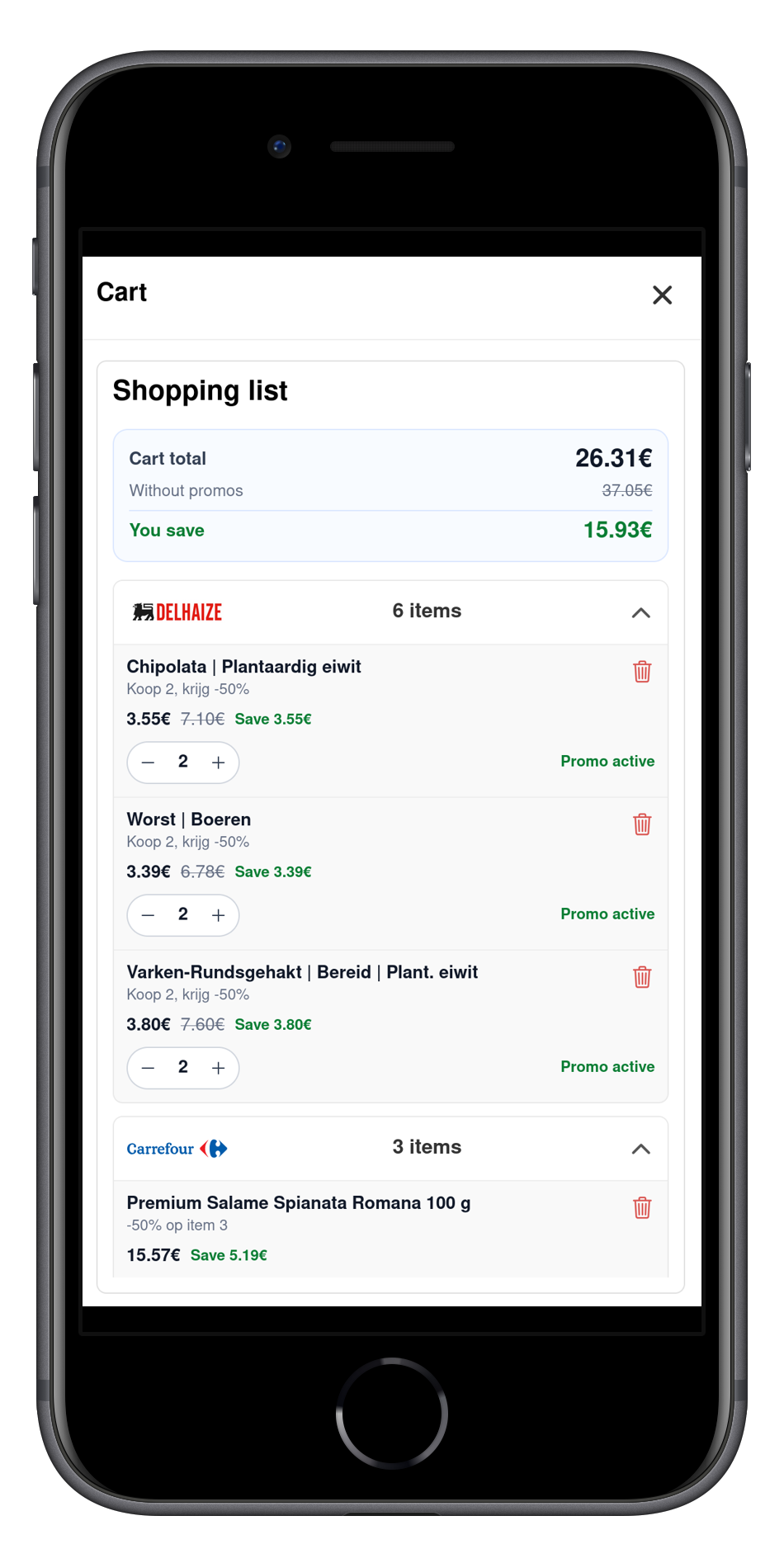 PromoRadar feature screenshot showing alerts and personalization